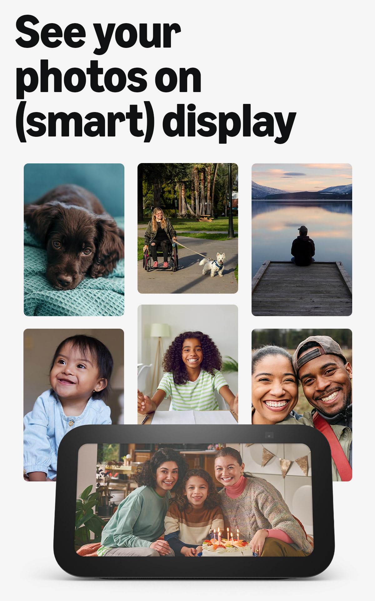 Amazon Echo Show 5 (newest model), Smart display, Designed for Alexa+, 2x the bass and clearer sound, Charcoal - Something DifferentAmazonB09B2SBHQK