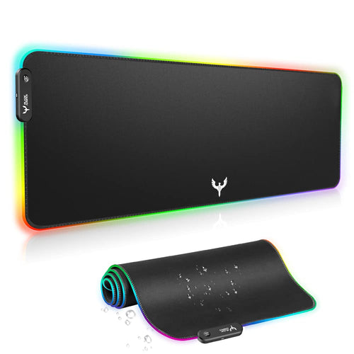 BladeHawks Extra Large RGB Gaming Mouse Pad - 14 Light Modes, Extended Soft LED Mouse Pad, Anti - Slip Rubber Base, Computer Keyboard Mousepad Mat (31.5 x 12 Inch) - Something DifferentBladeHawksB07L4BGL3D