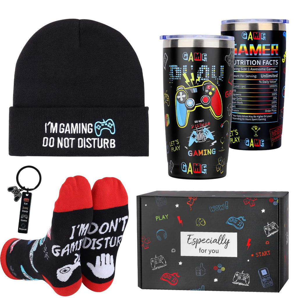 EOEFJW Gamer Gifts for Men,Cool Gaming Gift Bulk Set for Game Lover,Gaming Mugs,Teen Boy Gift Gaming Stuff,Birthday Valentine Christmas Gifts for Gamers Boy Son Dad Boyfriend Husband Uncle - Something DifferentEOEFJWB0DXK4JNGV