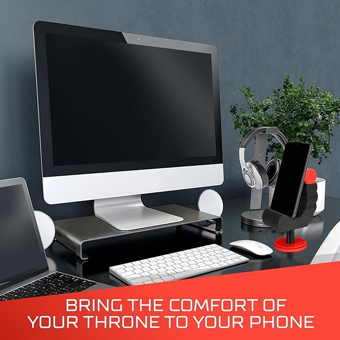 VELENTI Gamer Chair Phone Stand - Phone Holder for Smartphones, Kindles Up to 19 cm Tall - Fun Gaming Accessories for Gamers - Useful Gamer Gadgets - Lovely Birthday Gift for Gamers - Something DifferentVELENTIB0CZTSXN5D