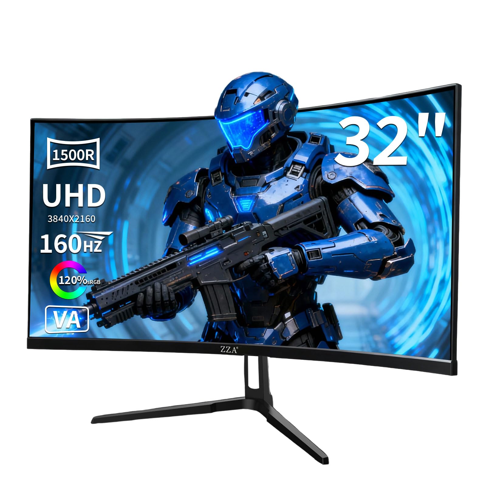 ZZA 32 Inch Curved Gaming Monitor, 180/200Hz Computer Monitor，FHD 1080P 1500R HDR Gaming PC Monitor, FreeSync, Ultra - Fast 1ms Monitor for Gamer, HDMI 2.0, DisplayPort 1.4 VESA Compatible - Something DifferentSomething DifferentB0G52ND2P7